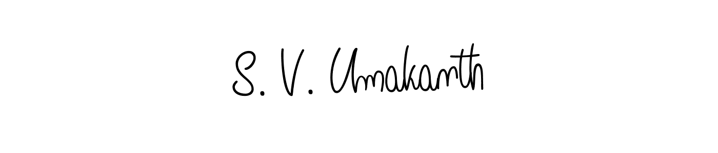 Also You can easily find your signature by using the search form. We will create S. V. Umakanth name handwritten signature images for you free of cost using Angelique-Rose-font-FFP sign style. S. V. Umakanth signature style 5 images and pictures png