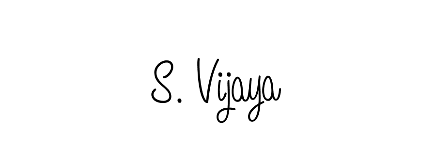 Design your own signature with our free online signature maker. With this signature software, you can create a handwritten (Angelique-Rose-font-FFP) signature for name S. Vijaya. S. Vijaya signature style 5 images and pictures png