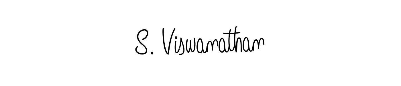 Use a signature maker to create a handwritten signature online. With this signature software, you can design (Angelique-Rose-font-FFP) your own signature for name S. Viswanathan. S. Viswanathan signature style 5 images and pictures png