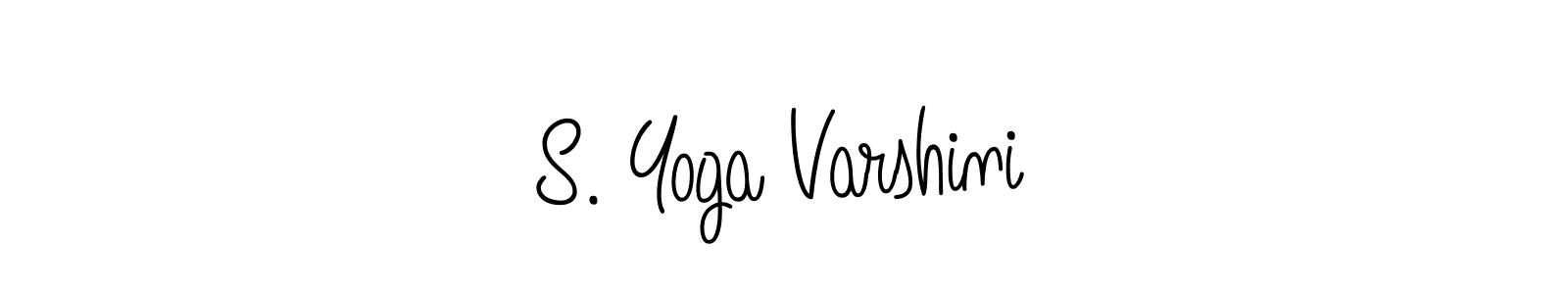 Create a beautiful signature design for name S. Yoga Varshini. With this signature (Angelique-Rose-font-FFP) fonts, you can make a handwritten signature for free. S. Yoga Varshini signature style 5 images and pictures png