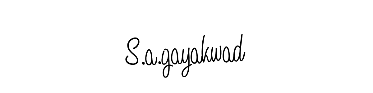 Also You can easily find your signature by using the search form. We will create S.a.gayakwad name handwritten signature images for you free of cost using Angelique-Rose-font-FFP sign style. S.a.gayakwad signature style 5 images and pictures png