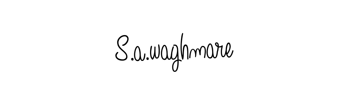 Design your own signature with our free online signature maker. With this signature software, you can create a handwritten (Angelique-Rose-font-FFP) signature for name S.a.waghmare. S.a.waghmare signature style 5 images and pictures png