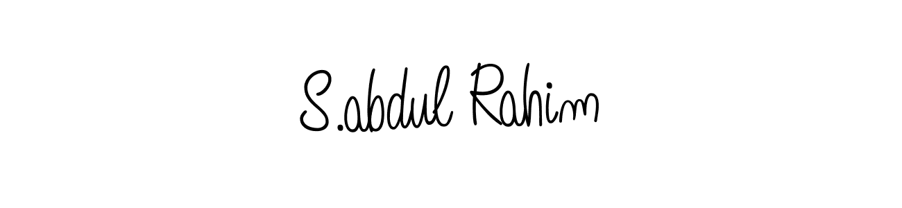 Also You can easily find your signature by using the search form. We will create S.abdul Rahim name handwritten signature images for you free of cost using Angelique-Rose-font-FFP sign style. S.abdul Rahim signature style 5 images and pictures png