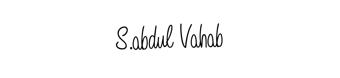 Make a beautiful signature design for name S.abdul Vahab. Use this online signature maker to create a handwritten signature for free. S.abdul Vahab signature style 5 images and pictures png