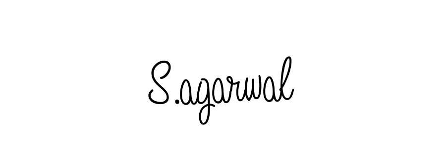 You should practise on your own different ways (Angelique-Rose-font-FFP) to write your name (S.agarwal) in signature. don't let someone else do it for you. S.agarwal signature style 5 images and pictures png