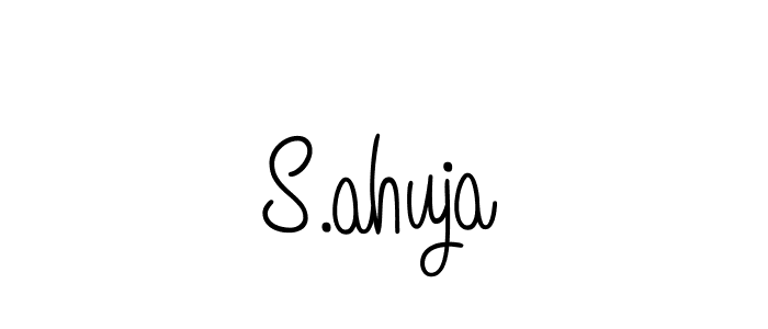Make a beautiful signature design for name S.ahuja. Use this online signature maker to create a handwritten signature for free. S.ahuja signature style 5 images and pictures png