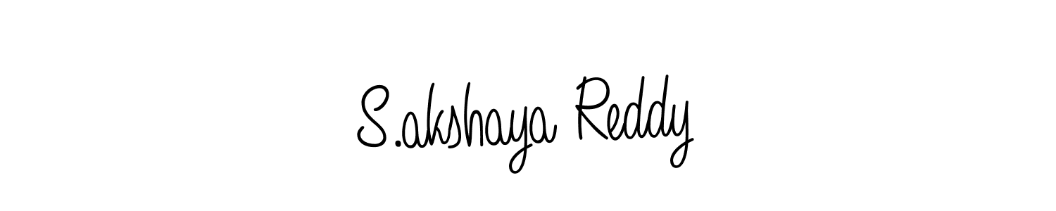 You can use this online signature creator to create a handwritten signature for the name S.akshaya Reddy. This is the best online autograph maker. S.akshaya Reddy signature style 5 images and pictures png