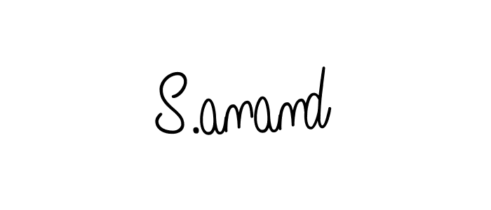 Create a beautiful signature design for name S.anand. With this signature (Angelique-Rose-font-FFP) fonts, you can make a handwritten signature for free. S.anand signature style 5 images and pictures png