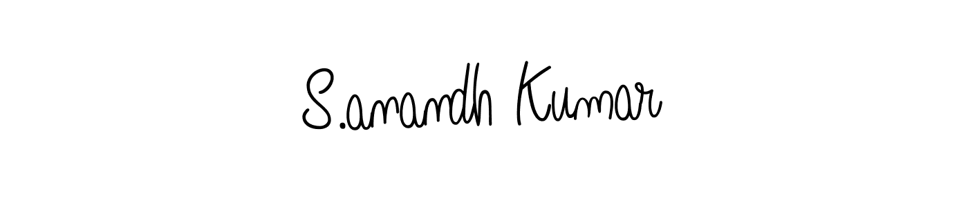 How to make S.anandh Kumar signature? Angelique-Rose-font-FFP is a professional autograph style. Create handwritten signature for S.anandh Kumar name. S.anandh Kumar signature style 5 images and pictures png