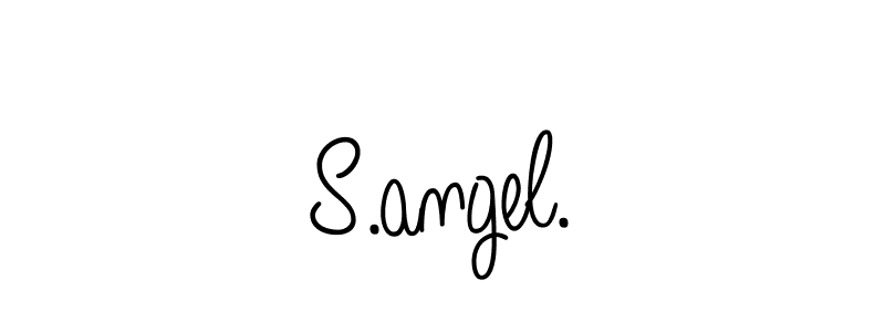 Also You can easily find your signature by using the search form. We will create S.angel. name handwritten signature images for you free of cost using Angelique-Rose-font-FFP sign style. S.angel. signature style 5 images and pictures png