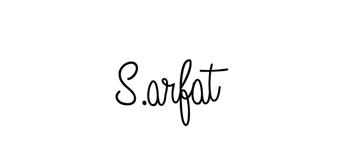 You should practise on your own different ways (Angelique-Rose-font-FFP) to write your name (S.arfat) in signature. don't let someone else do it for you. S.arfat signature style 5 images and pictures png