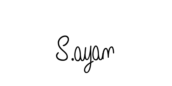 It looks lik you need a new signature style for name S.ayan. Design unique handwritten (Angelique-Rose-font-FFP) signature with our free signature maker in just a few clicks. S.ayan signature style 5 images and pictures png