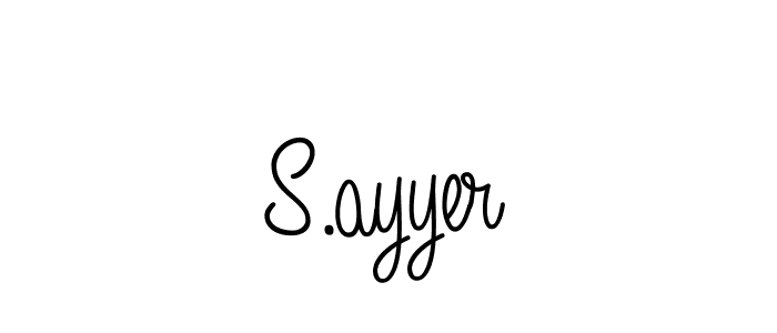 Once you've used our free online signature maker to create your best signature Angelique-Rose-font-FFP style, it's time to enjoy all of the benefits that S.ayyer name signing documents. S.ayyer signature style 5 images and pictures png