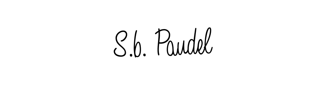 How to Draw S.b. Paudel signature style? Angelique-Rose-font-FFP is a latest design signature styles for name S.b. Paudel. S.b. Paudel signature style 5 images and pictures png
