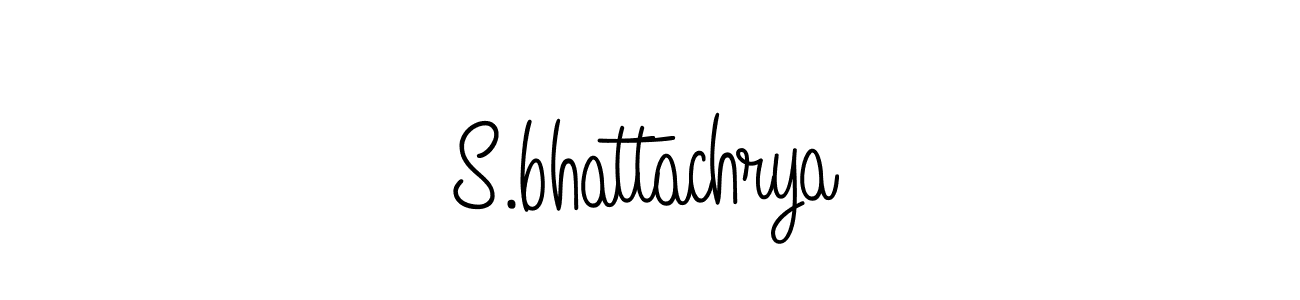 Design your own signature with our free online signature maker. With this signature software, you can create a handwritten (Angelique-Rose-font-FFP) signature for name S.bhattachrya. S.bhattachrya signature style 5 images and pictures png