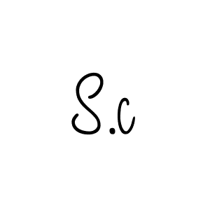 if you are searching for the best signature style for your name S.c. so please give up your signature search. here we have designed multiple signature styles  using Angelique-Rose-font-FFP. S.c signature style 5 images and pictures png