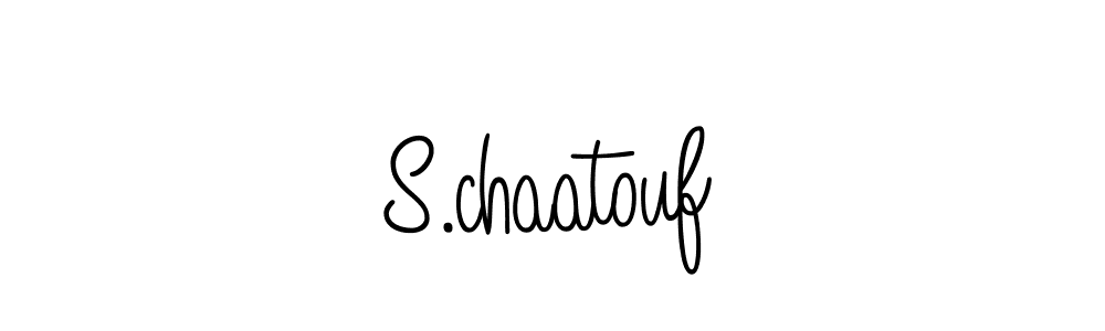 Make a beautiful signature design for name S.chaatouf. Use this online signature maker to create a handwritten signature for free. S.chaatouf signature style 5 images and pictures png