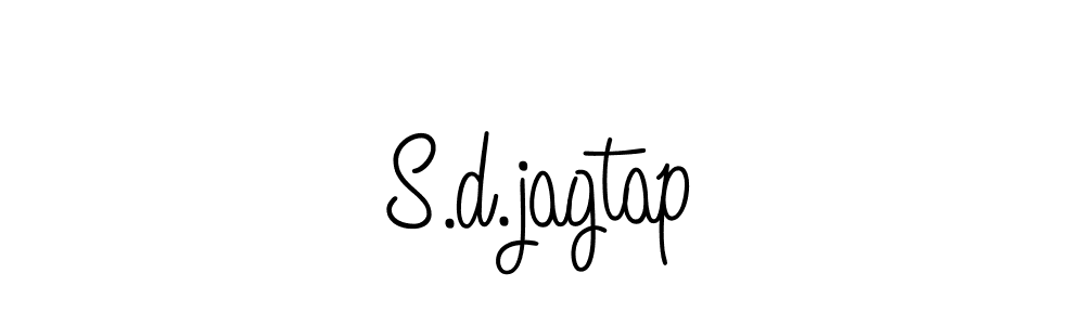 S.d.jagtap stylish signature style. Best Handwritten Sign (Angelique-Rose-font-FFP) for my name. Handwritten Signature Collection Ideas for my name S.d.jagtap. S.d.jagtap signature style 5 images and pictures png