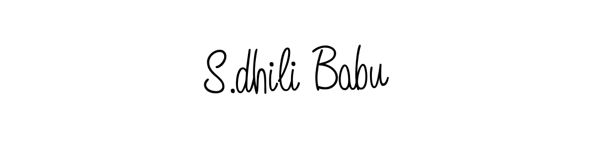 It looks lik you need a new signature style for name S.dhili Babu. Design unique handwritten (Angelique-Rose-font-FFP) signature with our free signature maker in just a few clicks. S.dhili Babu signature style 5 images and pictures png