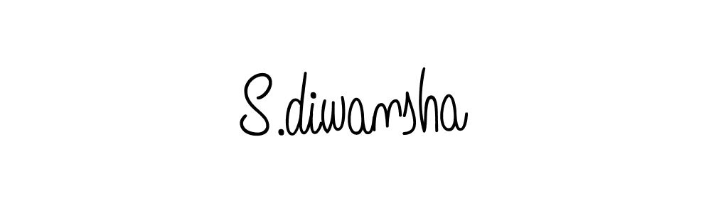 Create a beautiful signature design for name S.diwansha. With this signature (Angelique-Rose-font-FFP) fonts, you can make a handwritten signature for free. S.diwansha signature style 5 images and pictures png