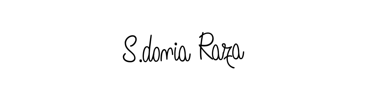 Create a beautiful signature design for name S.donia Raza. With this signature (Angelique-Rose-font-FFP) fonts, you can make a handwritten signature for free. S.donia Raza signature style 5 images and pictures png