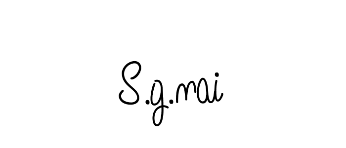 You should practise on your own different ways (Angelique-Rose-font-FFP) to write your name (S.g.nai) in signature. don't let someone else do it for you. S.g.nai signature style 5 images and pictures png