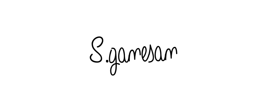 How to make S.ganesan name signature. Use Angelique-Rose-font-FFP style for creating short signs online. This is the latest handwritten sign. S.ganesan signature style 5 images and pictures png