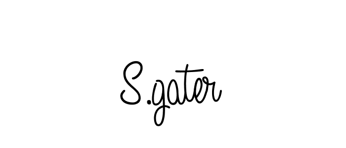 How to make S.gater signature? Angelique-Rose-font-FFP is a professional autograph style. Create handwritten signature for S.gater name. S.gater signature style 5 images and pictures png