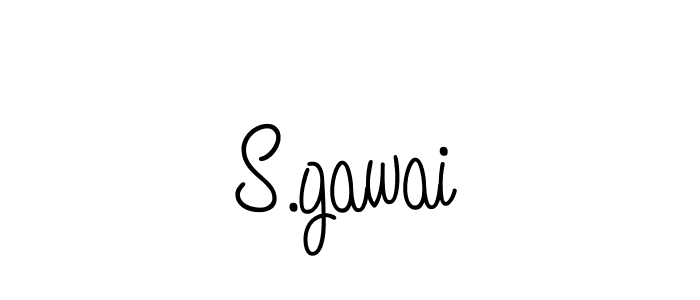 Design your own signature with our free online signature maker. With this signature software, you can create a handwritten (Angelique-Rose-font-FFP) signature for name S.gawai. S.gawai signature style 5 images and pictures png