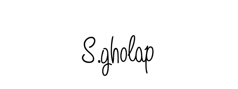 Design your own signature with our free online signature maker. With this signature software, you can create a handwritten (Angelique-Rose-font-FFP) signature for name S.gholap. S.gholap signature style 5 images and pictures png