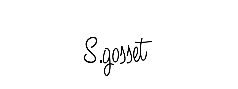 How to make S.gosset signature? Angelique-Rose-font-FFP is a professional autograph style. Create handwritten signature for S.gosset name. S.gosset signature style 5 images and pictures png
