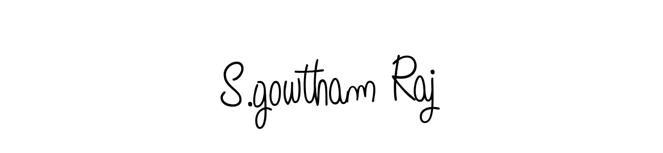 Make a beautiful signature design for name S.gowtham Raj. With this signature (Angelique-Rose-font-FFP) style, you can create a handwritten signature for free. S.gowtham Raj signature style 5 images and pictures png