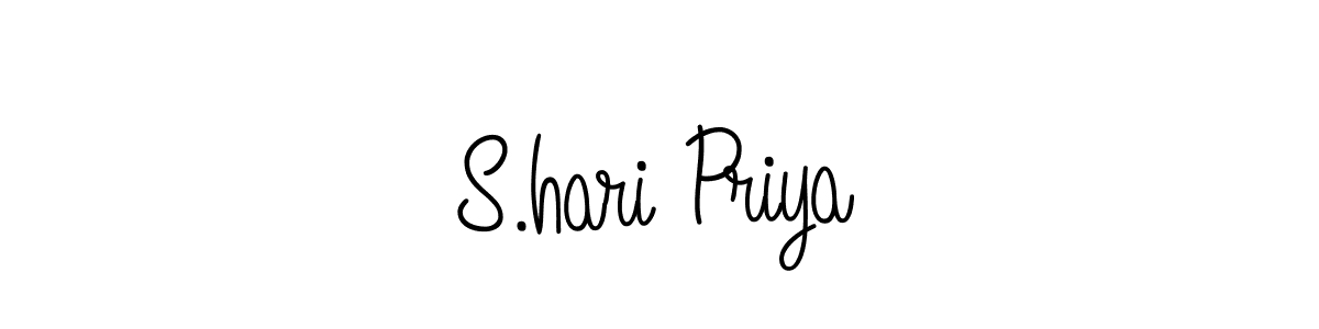 S.hari Priya stylish signature style. Best Handwritten Sign (Angelique-Rose-font-FFP) for my name. Handwritten Signature Collection Ideas for my name S.hari Priya. S.hari Priya signature style 5 images and pictures png