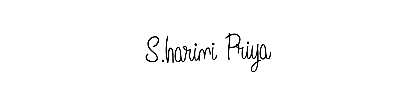 if you are searching for the best signature style for your name S.harini Priya. so please give up your signature search. here we have designed multiple signature styles  using Angelique-Rose-font-FFP. S.harini Priya signature style 5 images and pictures png