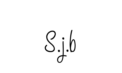 You should practise on your own different ways (Angelique-Rose-font-FFP) to write your name (S.j.b) in signature. don't let someone else do it for you. S.j.b signature style 5 images and pictures png