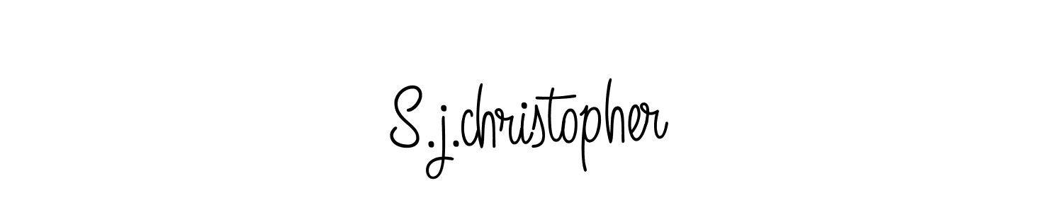 Create a beautiful signature design for name S.j.christopher. With this signature (Angelique-Rose-font-FFP) fonts, you can make a handwritten signature for free. S.j.christopher signature style 5 images and pictures png