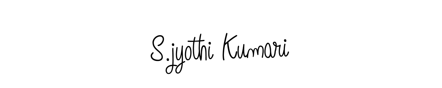 You should practise on your own different ways (Angelique-Rose-font-FFP) to write your name (S.jyothi Kumari) in signature. don't let someone else do it for you. S.jyothi Kumari signature style 5 images and pictures png