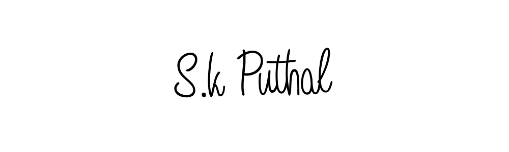 Once you've used our free online signature maker to create your best signature Angelique-Rose-font-FFP style, it's time to enjoy all of the benefits that S.k Puthal name signing documents. S.k Puthal signature style 5 images and pictures png