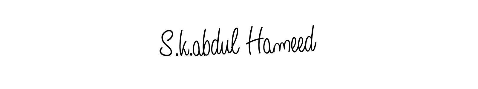 How to make S.k.abdul Hameed signature? Angelique-Rose-font-FFP is a professional autograph style. Create handwritten signature for S.k.abdul Hameed name. S.k.abdul Hameed signature style 5 images and pictures png