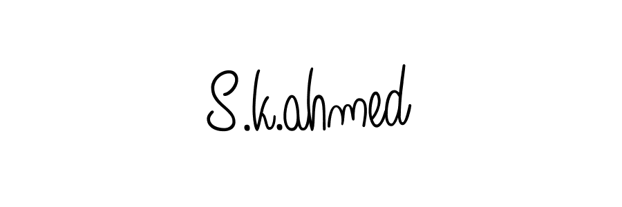 S.k.ahmed stylish signature style. Best Handwritten Sign (Angelique-Rose-font-FFP) for my name. Handwritten Signature Collection Ideas for my name S.k.ahmed. S.k.ahmed signature style 5 images and pictures png