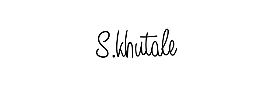 Design your own signature with our free online signature maker. With this signature software, you can create a handwritten (Angelique-Rose-font-FFP) signature for name S.khutale. S.khutale signature style 5 images and pictures png