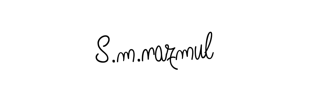 S.m.nazmul stylish signature style. Best Handwritten Sign (Angelique-Rose-font-FFP) for my name. Handwritten Signature Collection Ideas for my name S.m.nazmul. S.m.nazmul signature style 5 images and pictures png