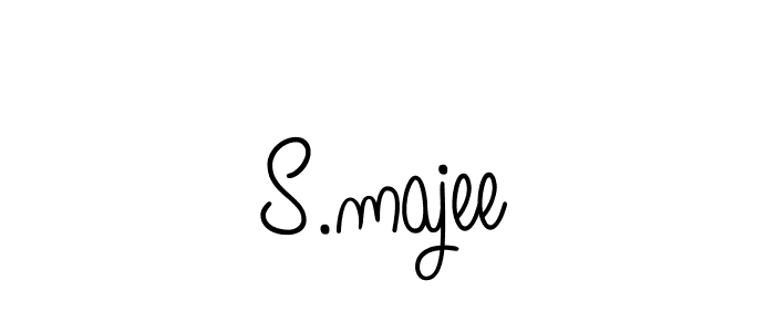 if you are searching for the best signature style for your name S.majee. so please give up your signature search. here we have designed multiple signature styles  using Angelique-Rose-font-FFP. S.majee signature style 5 images and pictures png