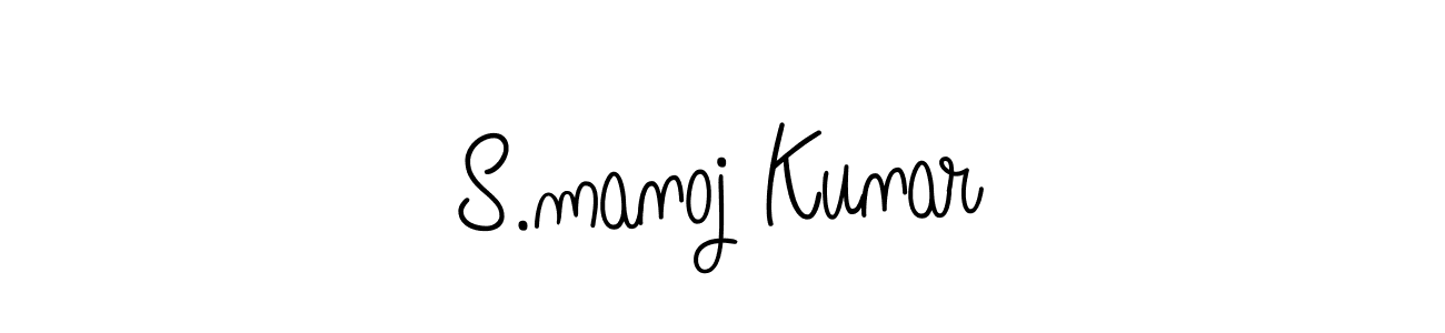How to Draw S.manoj Kunar signature style? Angelique-Rose-font-FFP is a latest design signature styles for name S.manoj Kunar. S.manoj Kunar signature style 5 images and pictures png