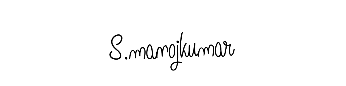 Make a short S.manojkumar signature style. Manage your documents anywhere anytime using Angelique-Rose-font-FFP. Create and add eSignatures, submit forms, share and send files easily. S.manojkumar signature style 5 images and pictures png