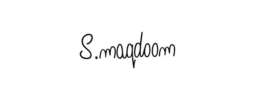 Check out images of Autograph of S.maqdoom name. Actor S.maqdoom Signature Style. Angelique-Rose-font-FFP is a professional sign style online. S.maqdoom signature style 5 images and pictures png
