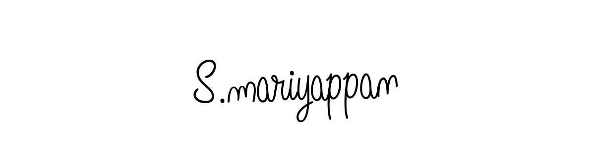 How to Draw S.mariyappan signature style? Angelique-Rose-font-FFP is a latest design signature styles for name S.mariyappan. S.mariyappan signature style 5 images and pictures png