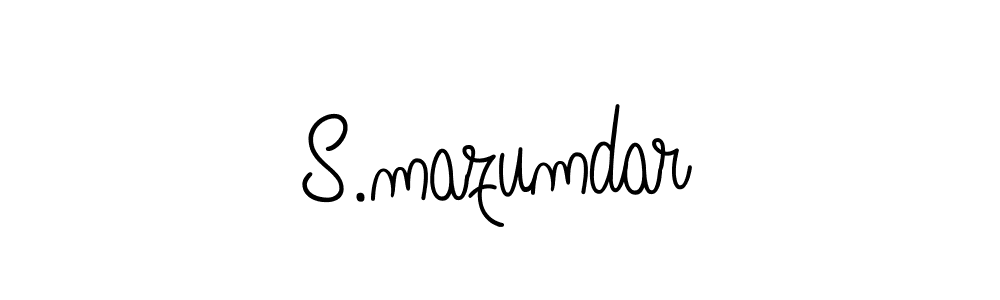 You should practise on your own different ways (Angelique-Rose-font-FFP) to write your name (S.mazumdar) in signature. don't let someone else do it for you. S.mazumdar signature style 5 images and pictures png