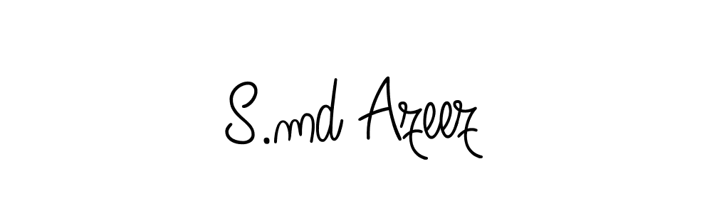 Make a beautiful signature design for name S.md Azeez. Use this online signature maker to create a handwritten signature for free. S.md Azeez signature style 5 images and pictures png