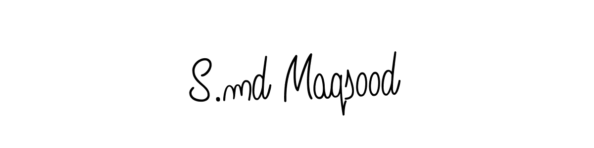 Check out images of Autograph of S.md Maqsood name. Actor S.md Maqsood Signature Style. Angelique-Rose-font-FFP is a professional sign style online. S.md Maqsood signature style 5 images and pictures png